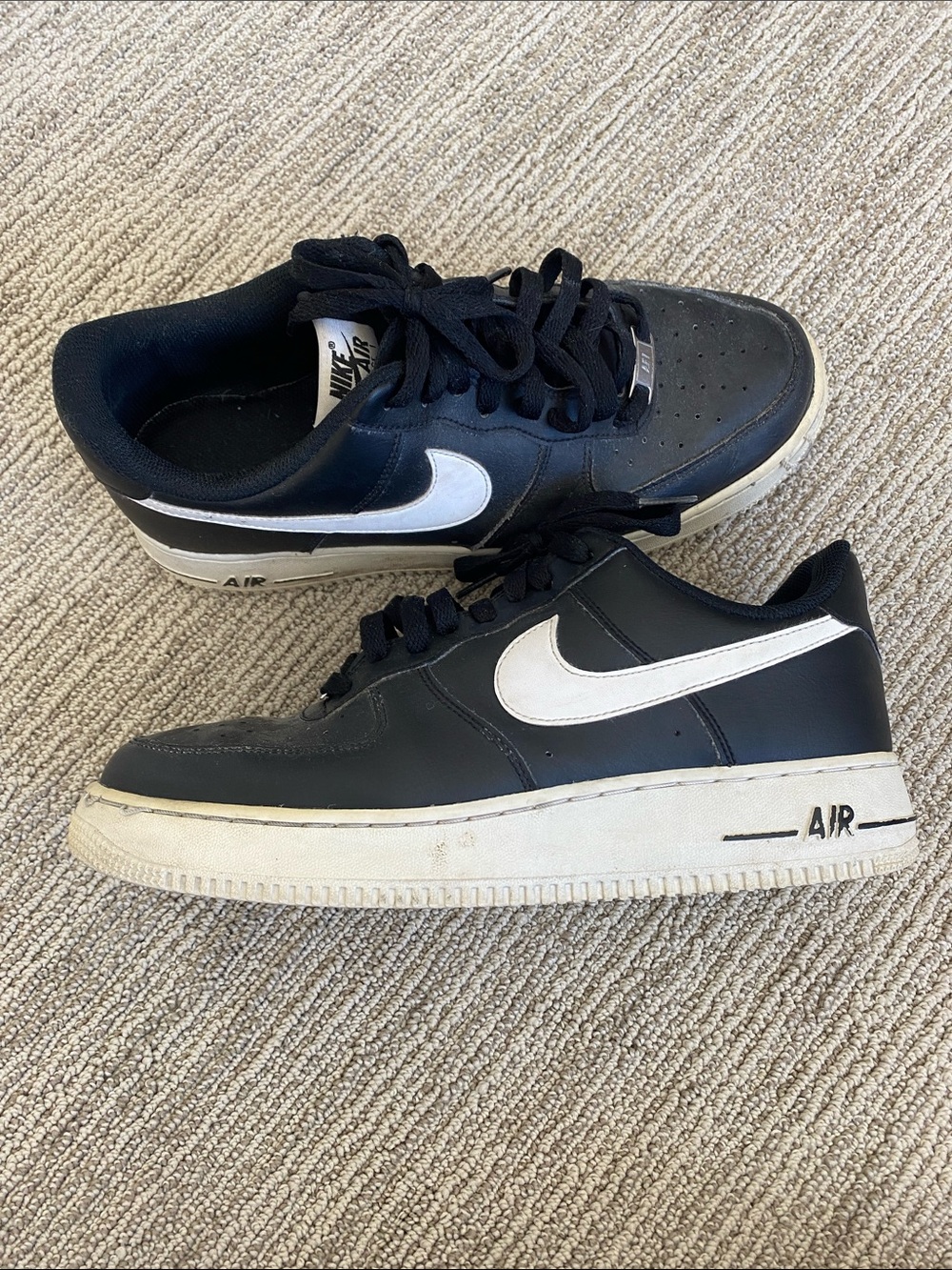 Nike Black and White Men's Sneakers - Low Top
